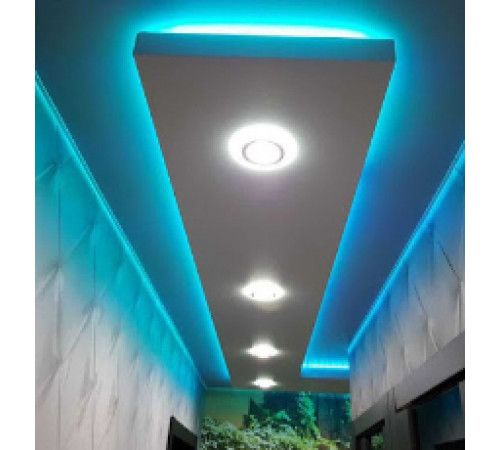 Монтаж умной RGB подсветки потолка с управлением по Wi-Fi
